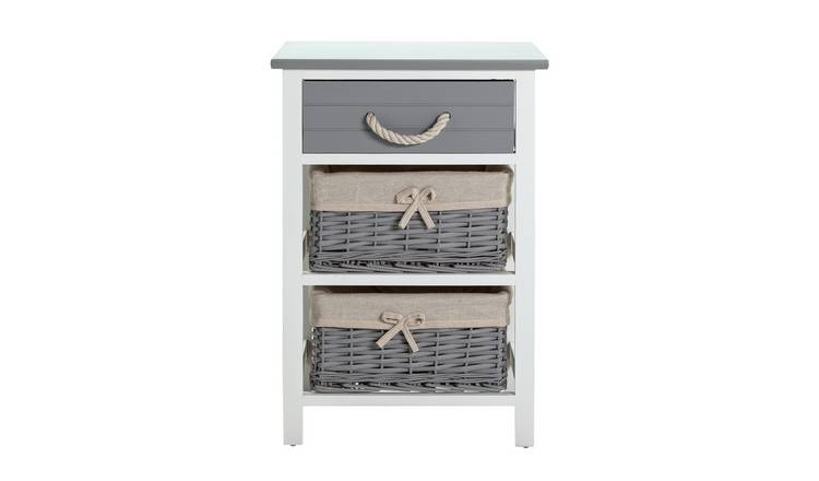 Buy Argos Home Isabelle 1 Drawer 2 Basket Storage Unit Grey