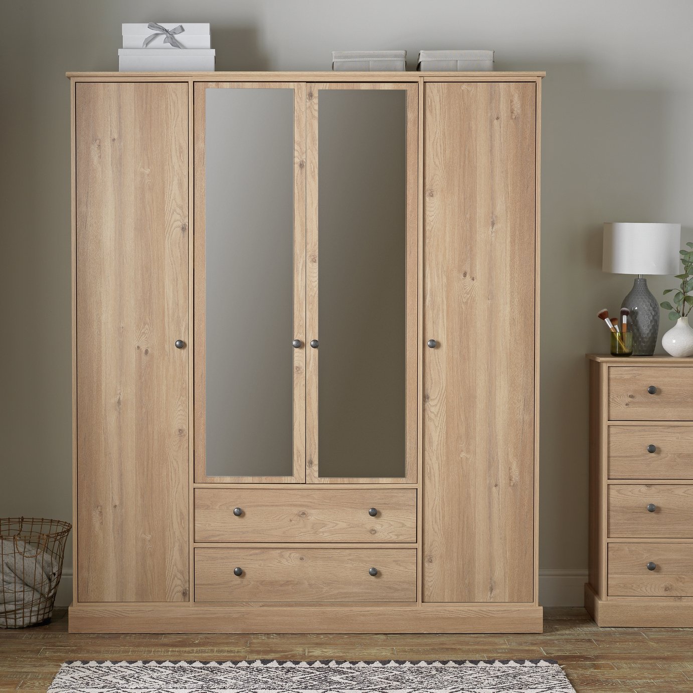 Argos Home Kensington 4 Dr 2 Drw Mirror Wardrobe Reviews