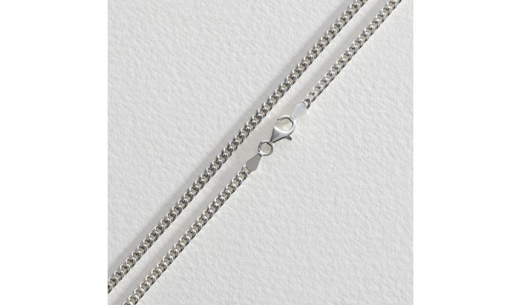 Silver necklace chain sale 18 inch