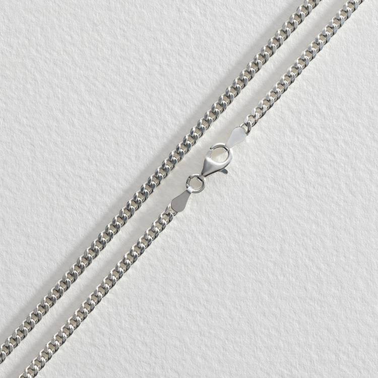 Revere Sterling Silver Solid Curb 18 Inch Chain 0