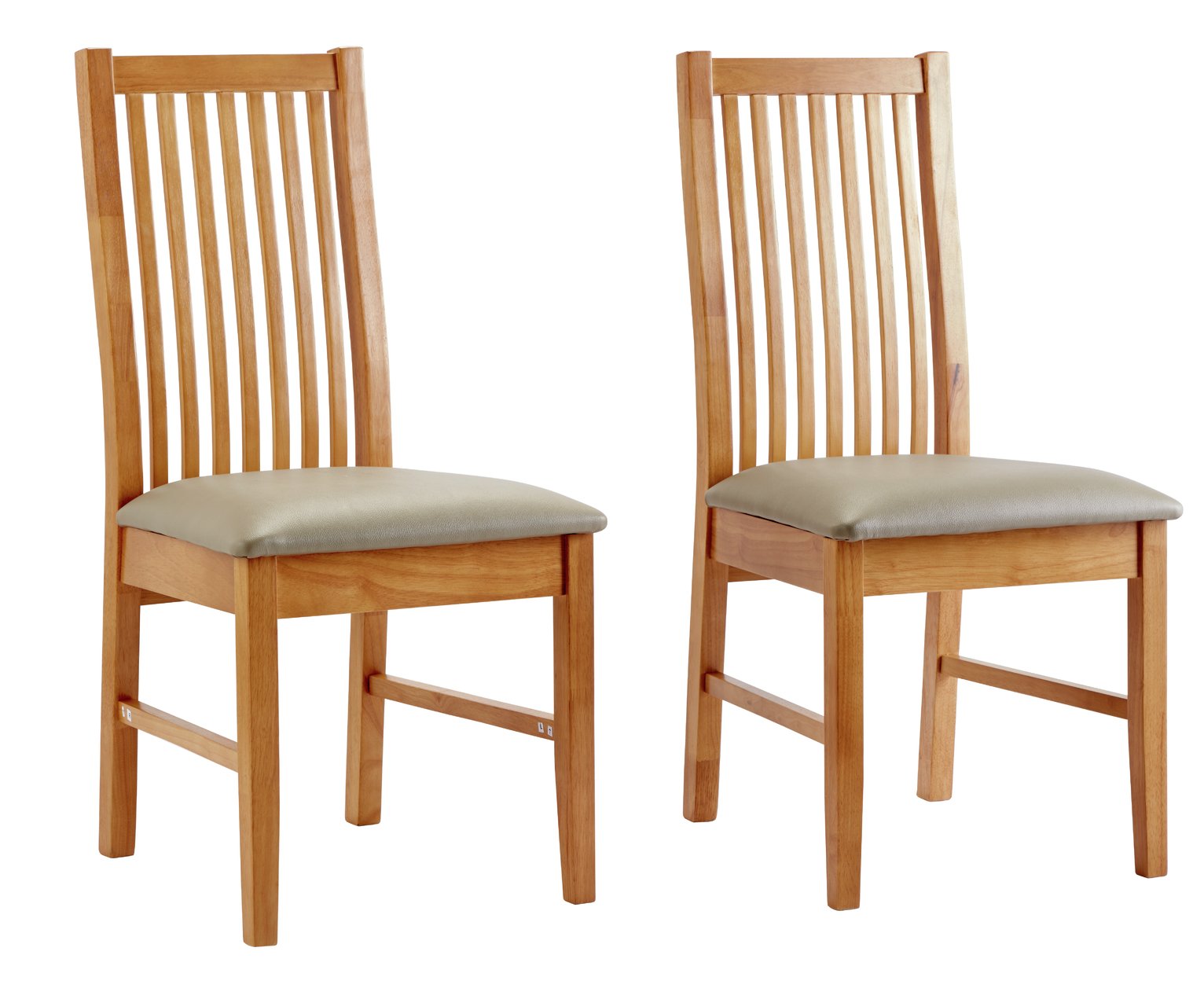Argos Home Paris Pair of Solid Oak Dining Chairs Reviews