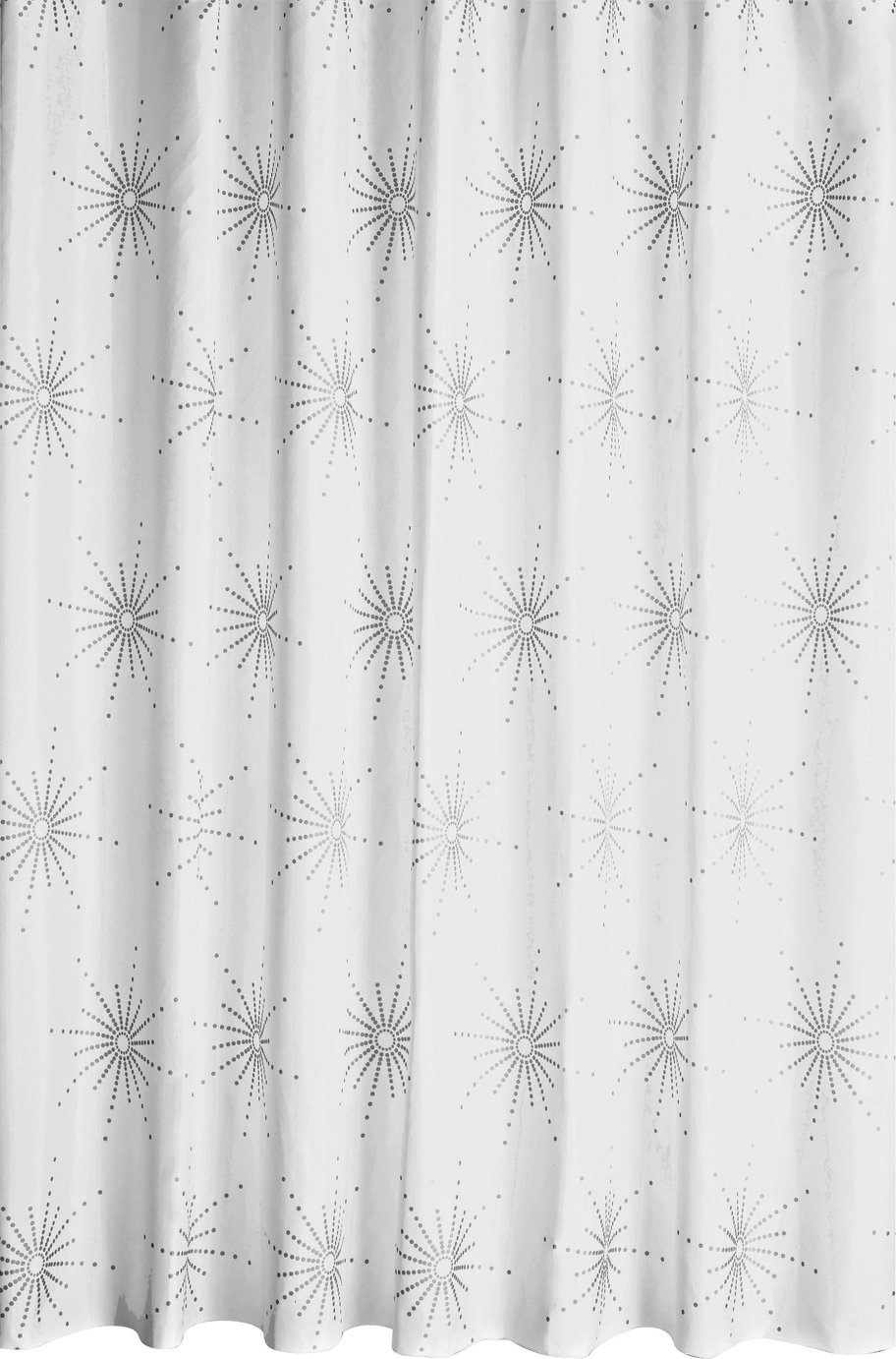 Habitat Starburst Shower Curtain - White