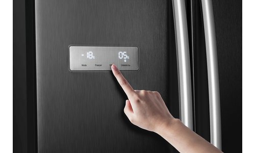 Buy Hisense Rs741n4wb11 American Fridge Freezer Black Online In Uzbekistan 8473550