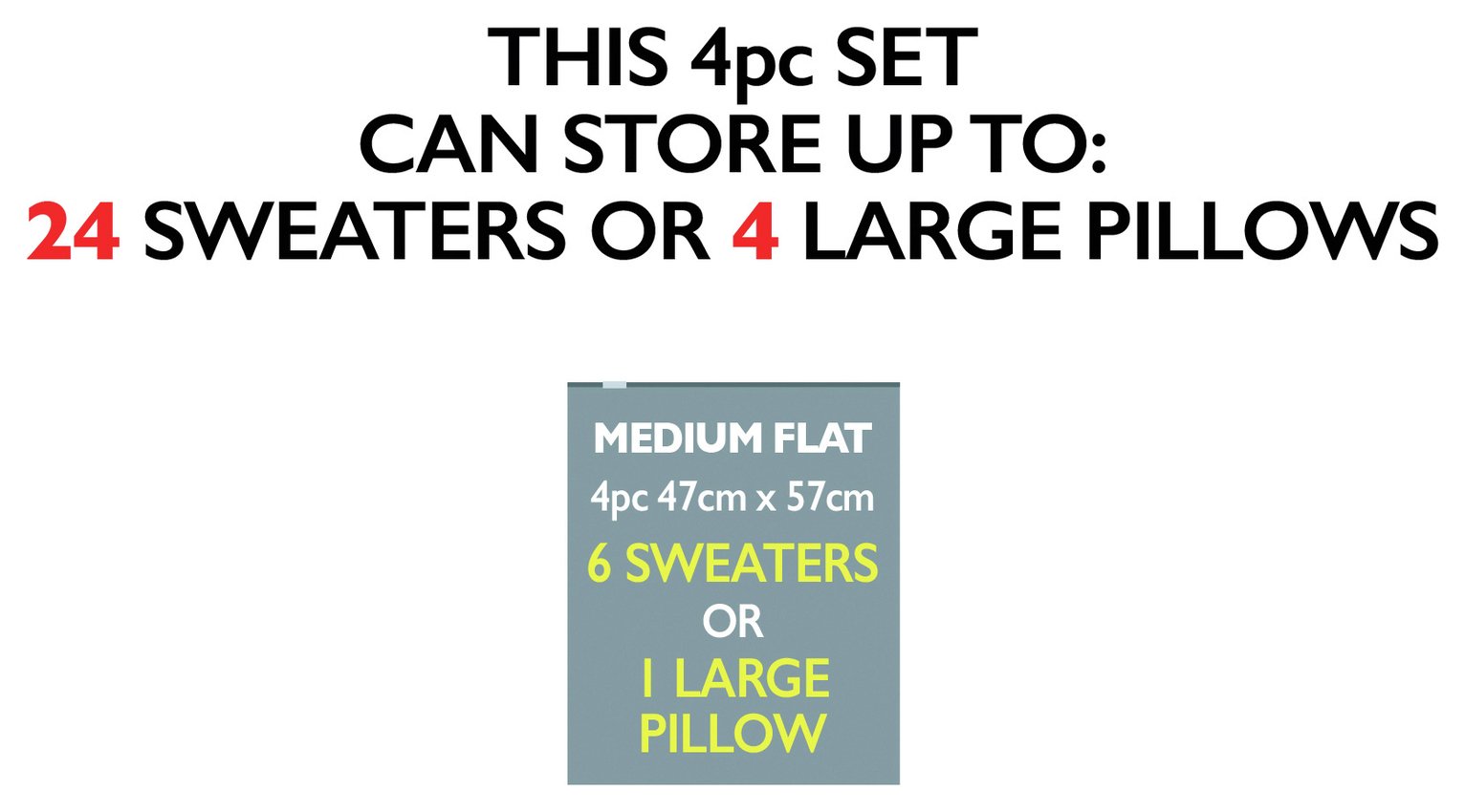 Protect & Store Medium Flat Vacuum Storage Bag 4 Piece Set Review