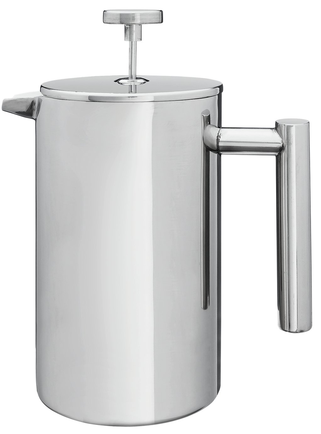 Habitat Double Walled 8 Cup 1000ml Cafetiere - Silver