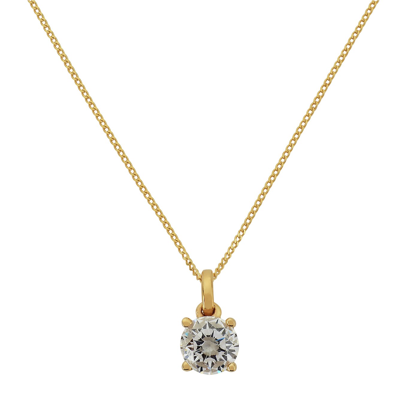 Revere 9ct Gold Pendant 18 Inch Necklace