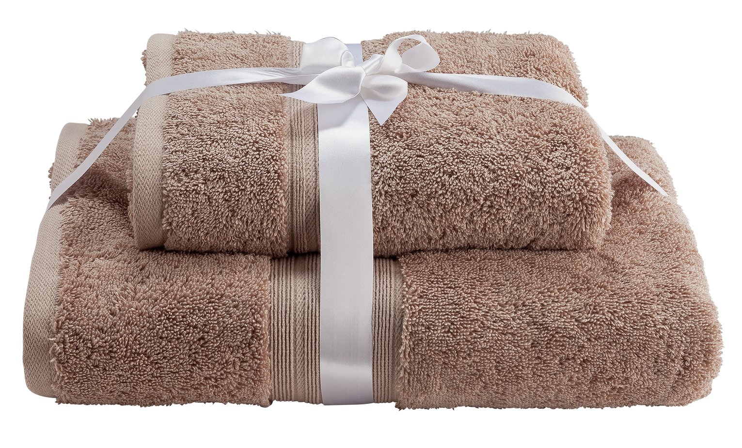 Argos Home Egyptian Cotton 2 Piece Towel Bale - Pebble