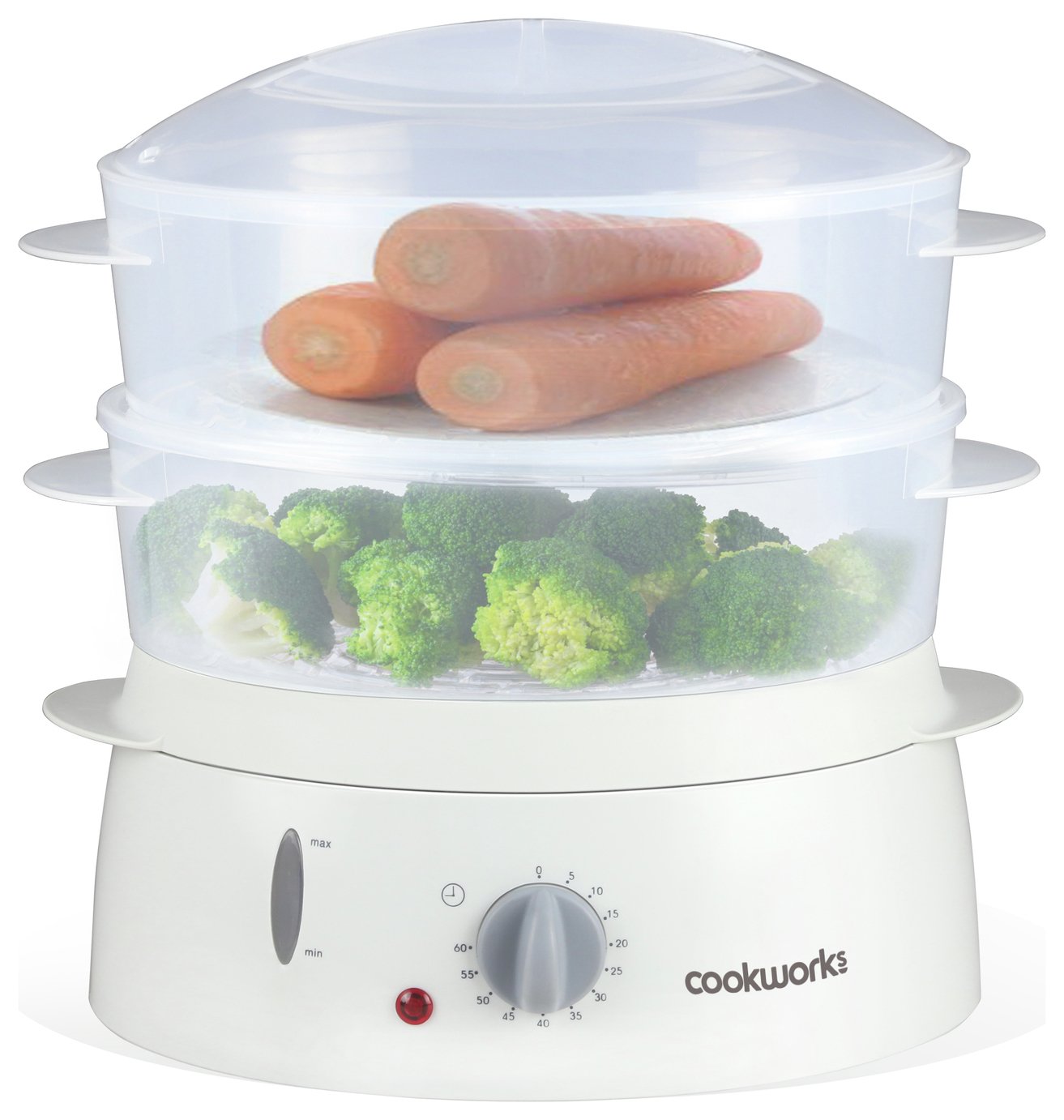 Cookworks 2 Bowl Steamer White (8475060) Argos Price Tracker