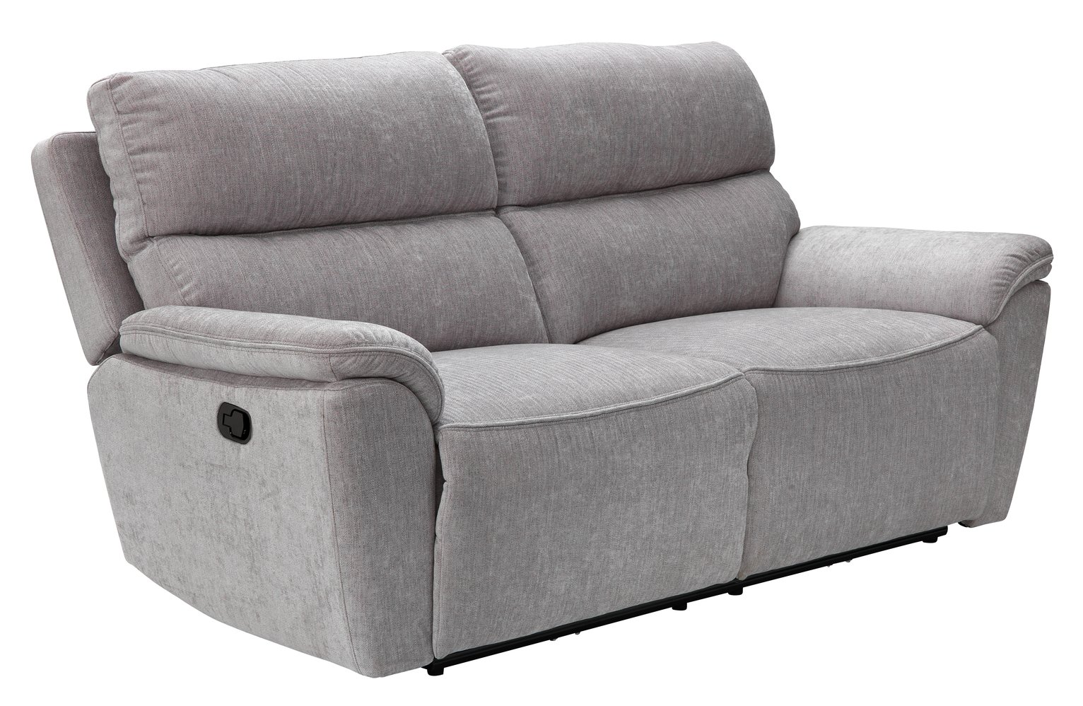 Argos Home Sandy 3 Seater Fabric Manual Recline Sofa -Silver Review