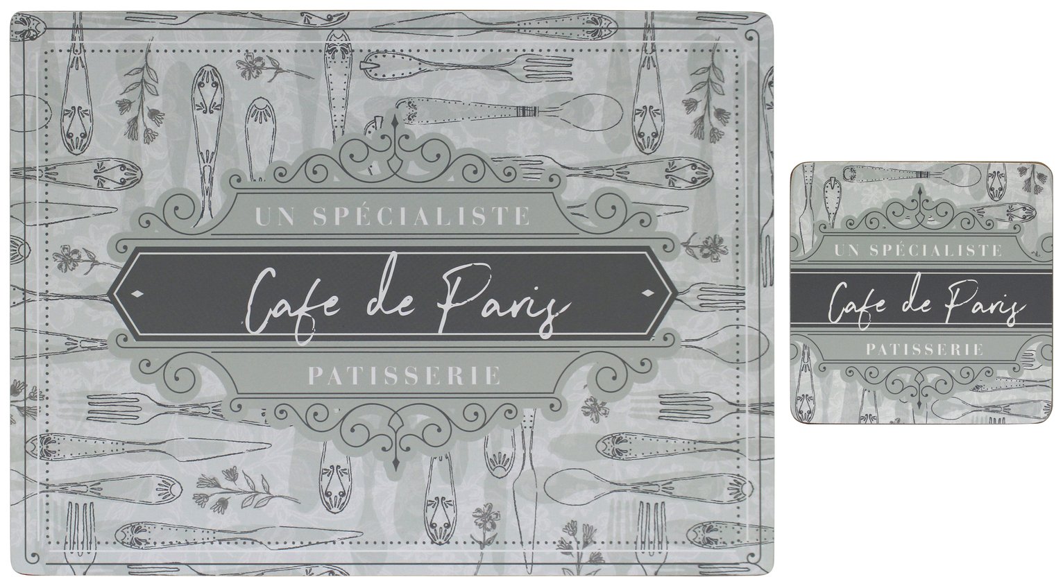 Argos Home Parisian Set of 4 Placemats and Coasters