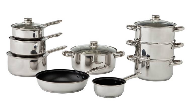 Buy Argos Home 5 Piece Rock Effect Non Stick Aluminium Pan Set