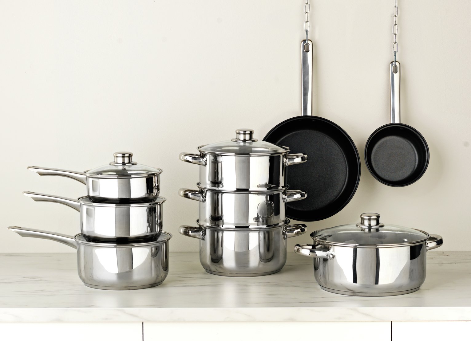 Argos Home 9 Piece Stainless Steel Induction Pan Set Review