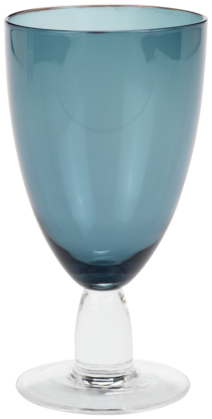 blue goblets glassware