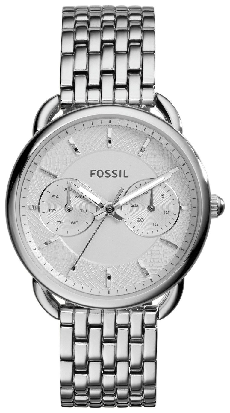 Fossil Ladies Tailor ES3712 Silver Tone Chronograph Watch Review