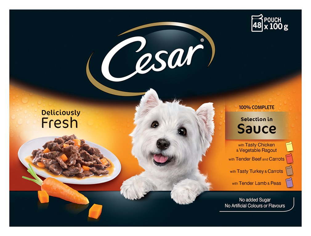 cesar dog food sainsbury's