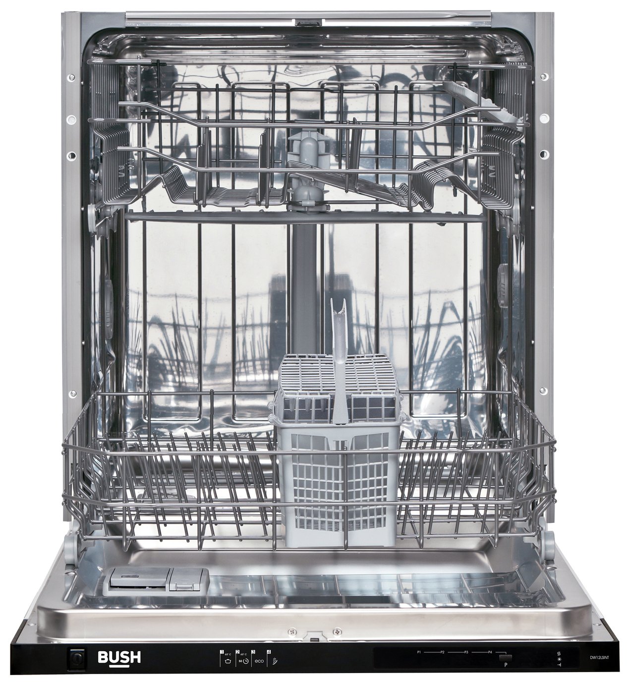 bush dw9slintw slimline integrated dishwasher