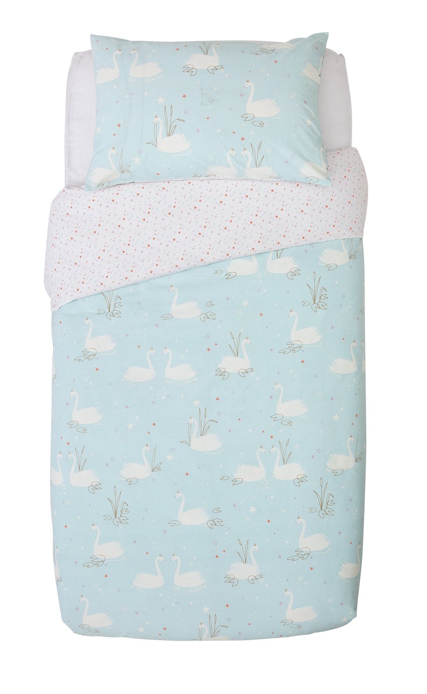 Argos Home Swan Princess Kid's Bedding Set - Toddler