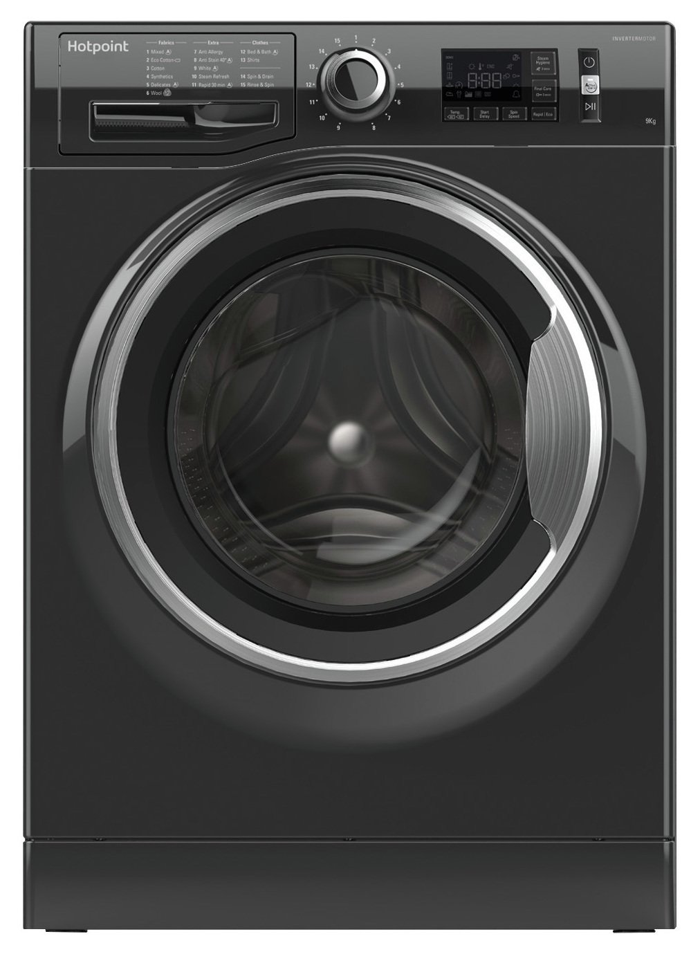 Hotpoint NM11946BCA 9KG 1400 Washing Machine - Black