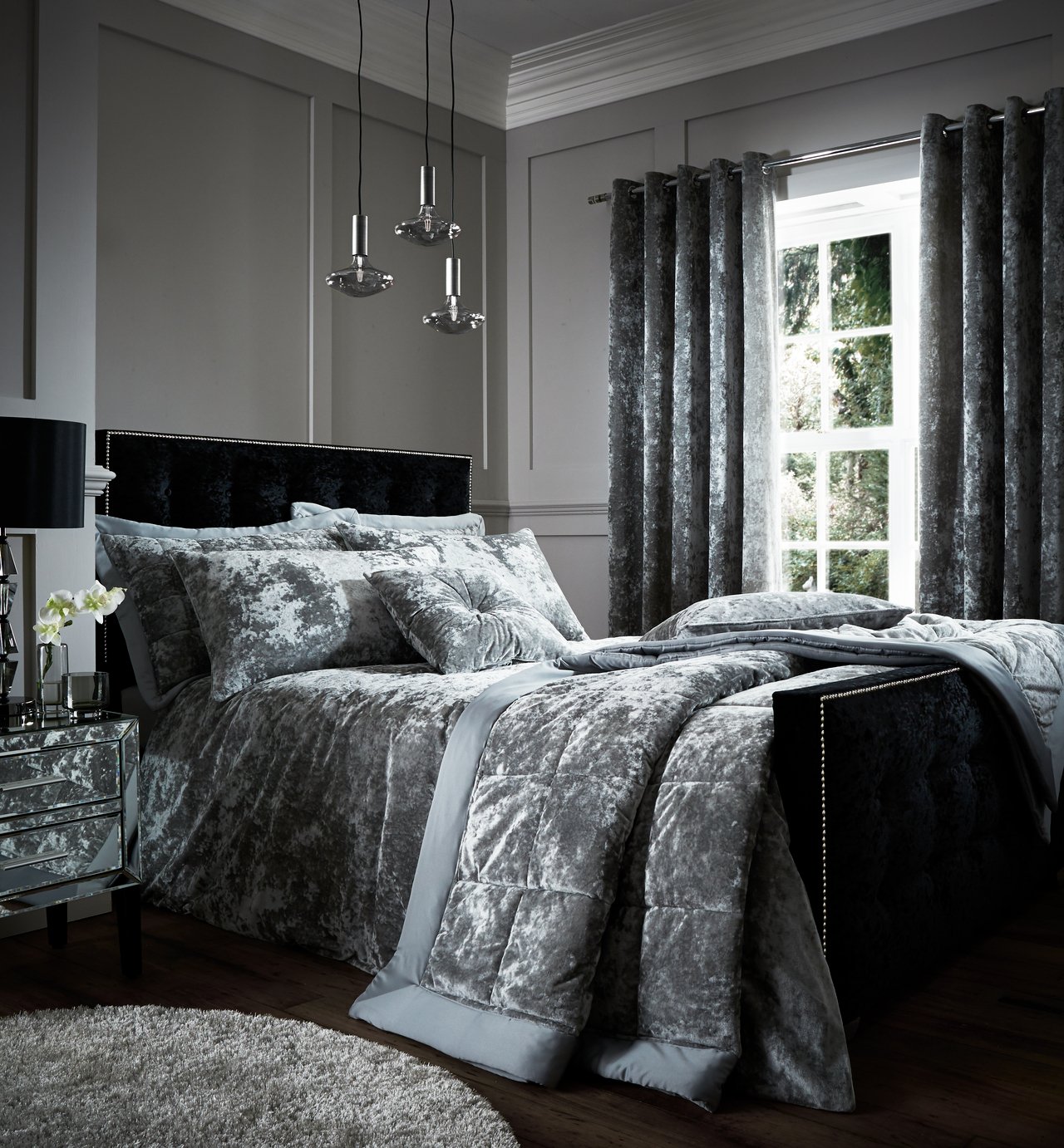 Catherine Lansfield Crush Velvet Curtains 168x183cm Review