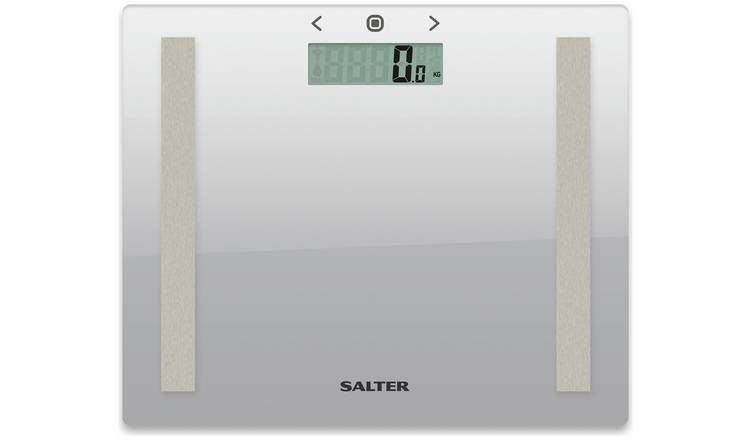 Buy Salter Compact Glass Body Analyser Bathroom Scales Silver Bathroom scales Argos