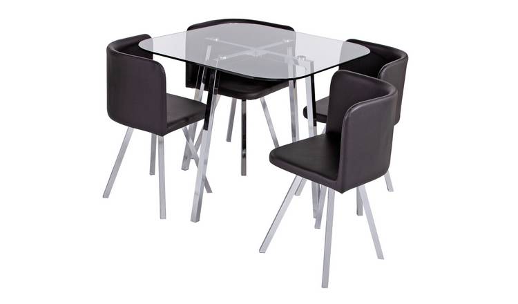 Argos round deals glass dining table