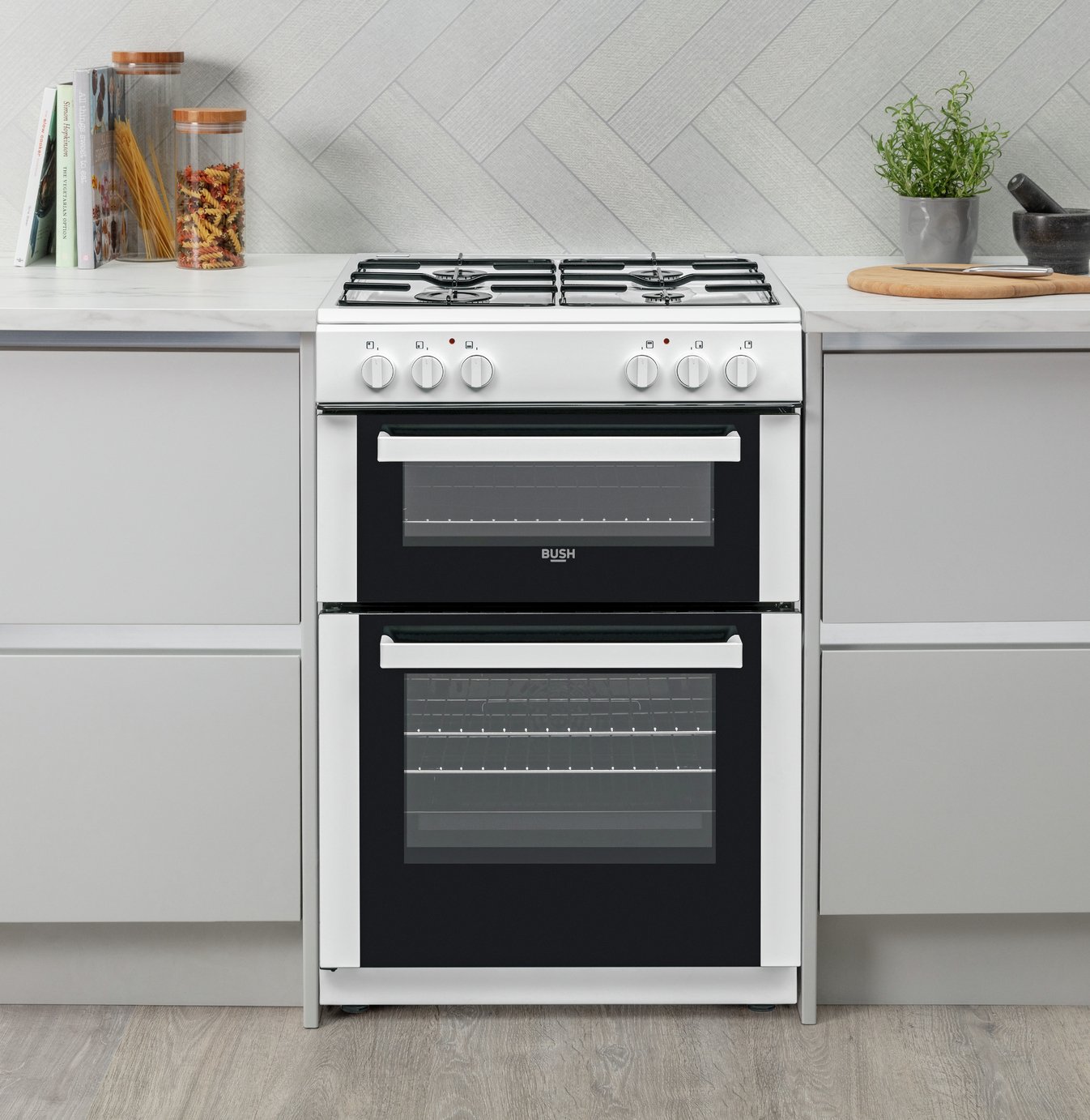 Bush DHBDFDBL60W 60cm Double Oven Dual Fuel Cooker Review