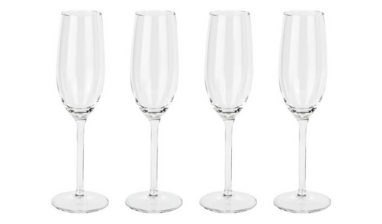 Argos Home Elegance Set of 4 Champagne Flutes