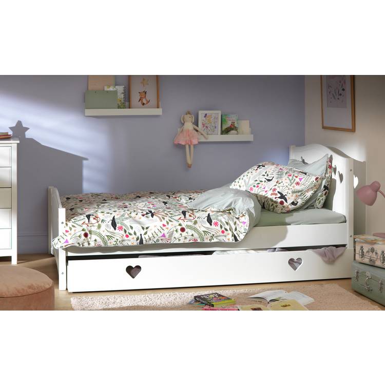 Argos Home Mia Small Double Bed Frame With Drawer - White 0