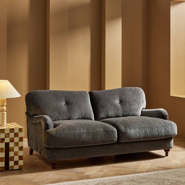 Habitat Eleanor Fabric 2 Seater Sofa - Grey 0