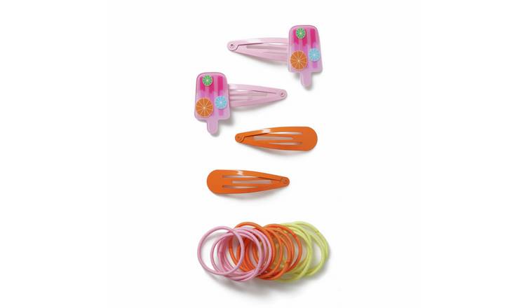 Flitzy Fruit Lolly Hair Slides and Matching Hair Bands Set