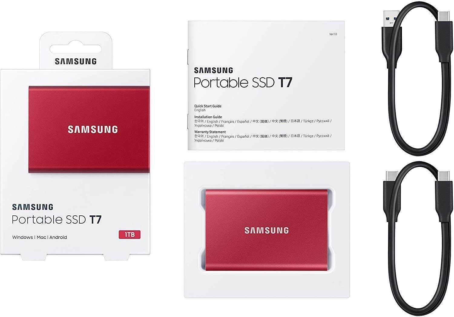 Samsung T7 USB 3.2 Gen 2 1TB Portable SSD Hard Drive Review