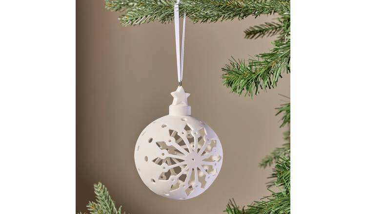 Argos Home Snowflake Cut Out Christmas Bauble