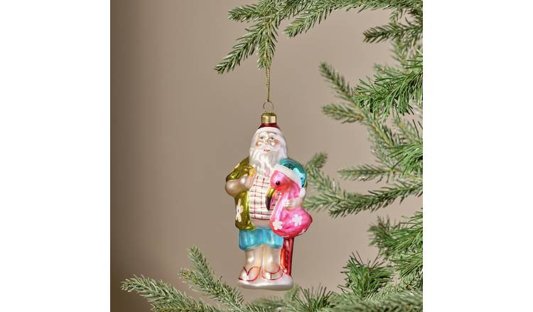 Argos Home Holiday Santa Hanging Christmas Ornament