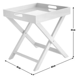 Buy Habitat Oken Folding Side Table Grey Side tables Habitat