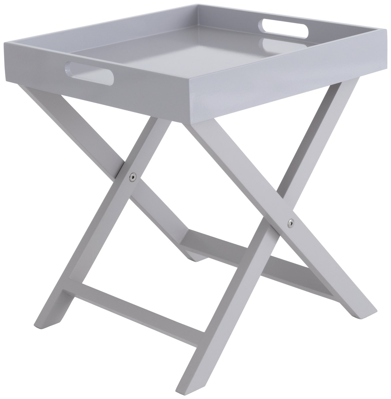 Habitat Oken Folding Side Table - Grey