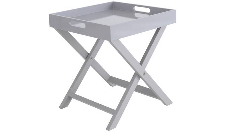 Buy Habitat Oken Folding Side Table Grey Side tables Argos