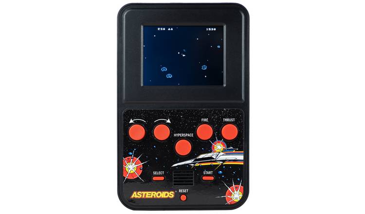 Fizz Asteroids Handheld Game Multi-Level Retro Gaming - Black