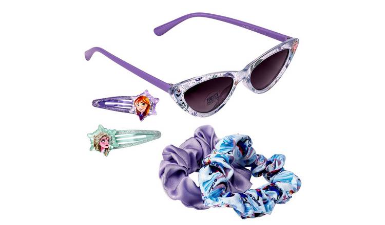 Disney Frozen Cat Eye Frame Sunglasses and Hair Accessories Set