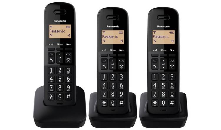 Panasonic KX-TGB613 Cordless Phone w/ Answer Machine-Triple
