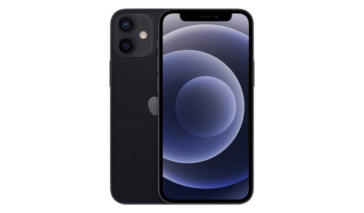 Buy Sim Free Iphone 12 Mini 128gb 5g Mobile Phone Black Sim Free Phones Argos