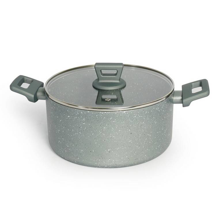 Argos Home Stone Effect 24cm Aluminium Stock Pot 0