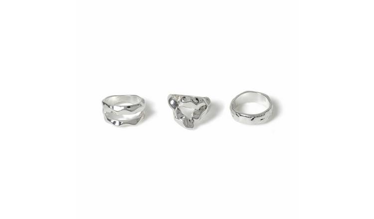 Freedom Organic Silver Rings Set - Small