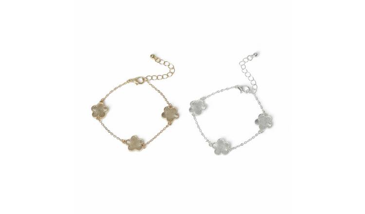 Flitzy Kids BFF Flower Charm Bracelet Set