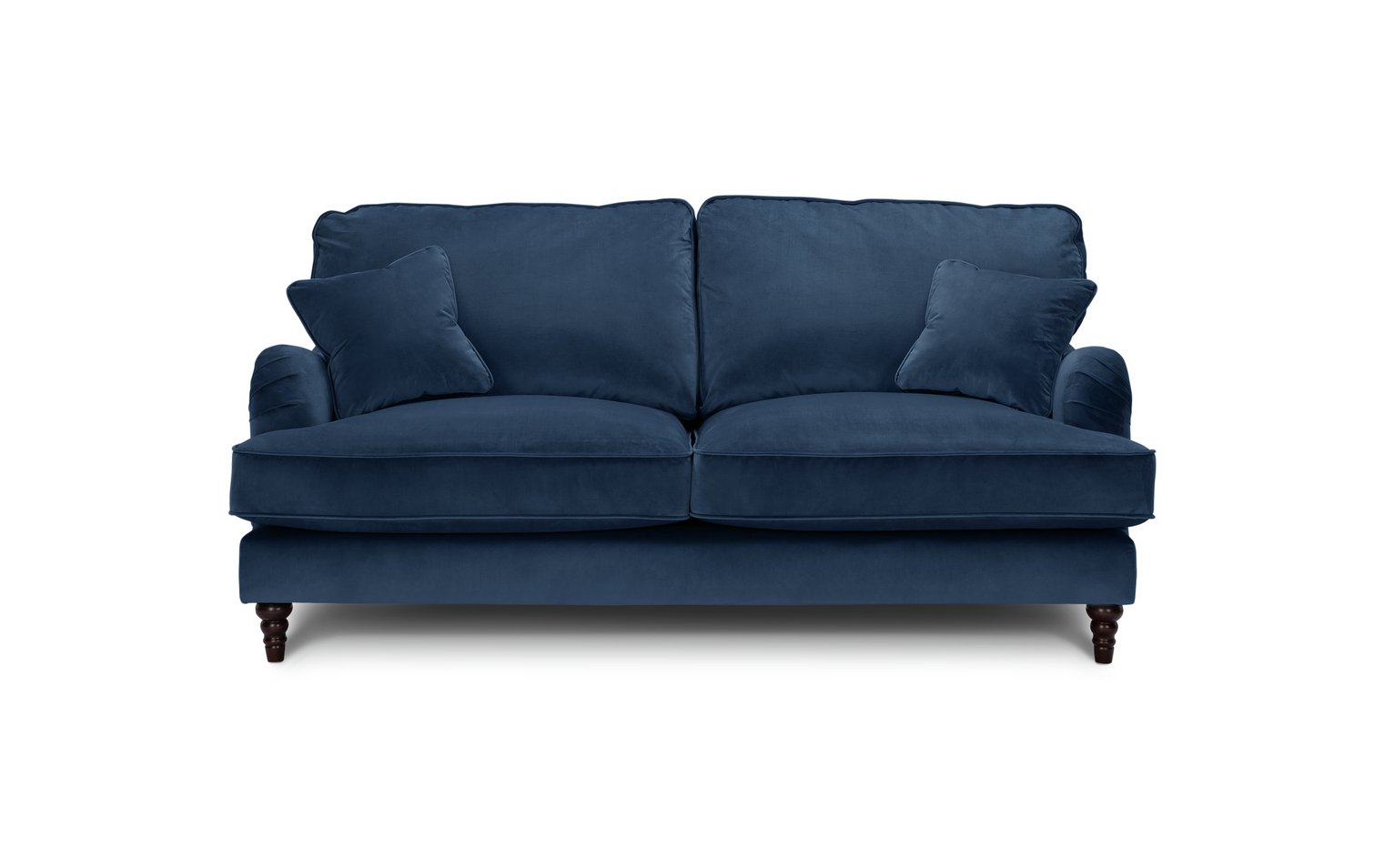 Habitat Matilda Velvet 3 Seater Sofa - Blue