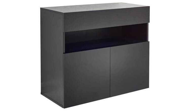 Buy Galicia 3 Door Wall Mounted LED Sideboard Black Sideboards Argos
