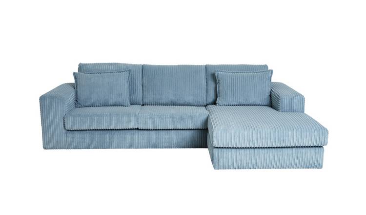 Argos Home Christie Fabric Right Hand Chaise Sofa - Sky Blue