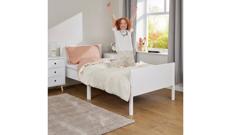 Liberty House Toys Classic Kid's Single Bed Frame - White