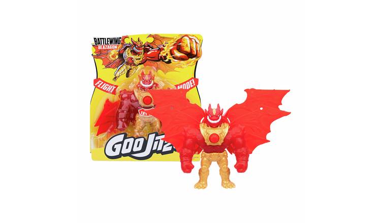 Heroes of Goo Jit Zu Battlewing Blazagon 8.5 Inches Stretchable Figure