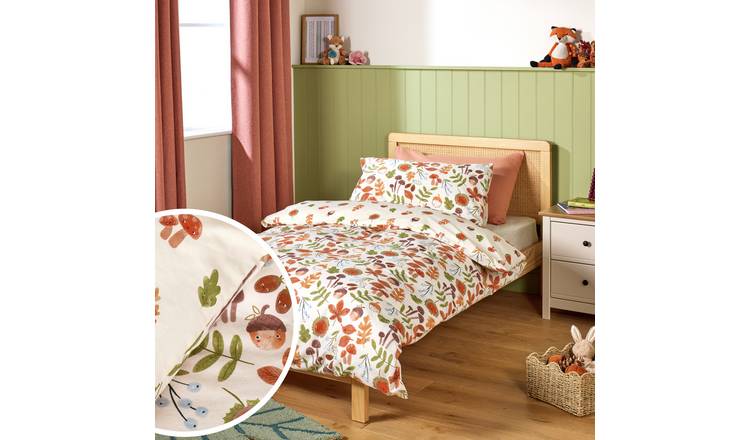 Argos Home Kids Cotton Brushed Autumn Bedding Set - Toddler