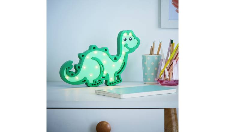 Glow Light Up Dinosaur LED Table Lamp - Green